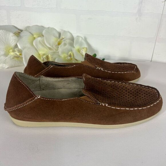 Olukai womens Loafers size 9 Brown Leather - Picture 1 of 15